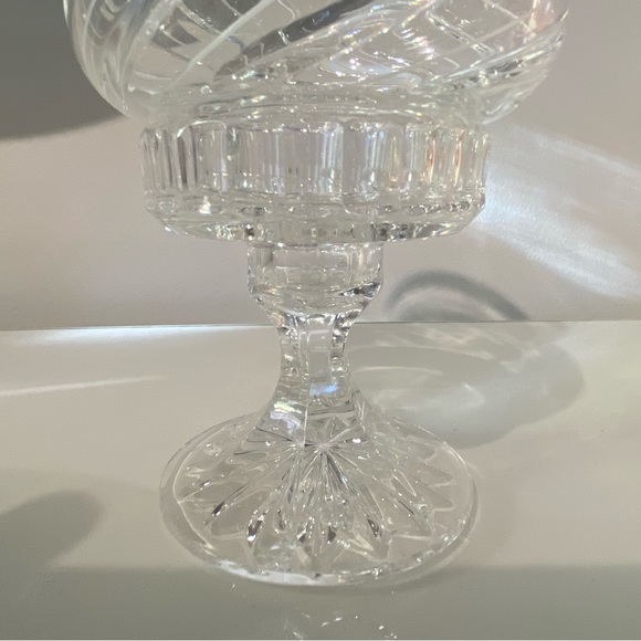 Vintage Crystal Hurricane Candle Holder /Fairy Lamps Hurricanes - Picture 7 of 8